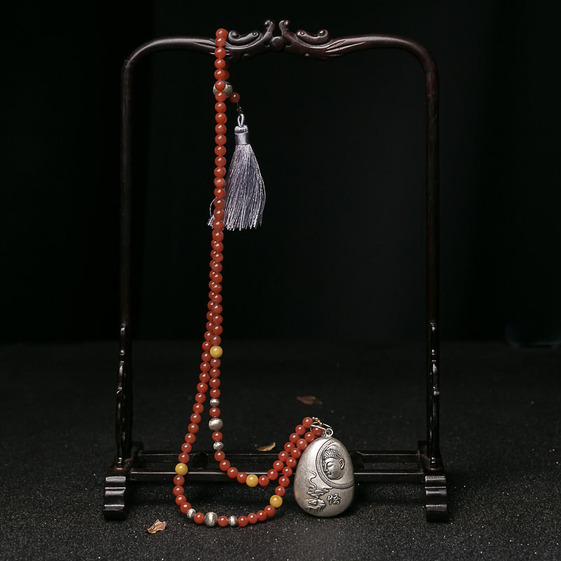 南红毛衣链-红掌柜