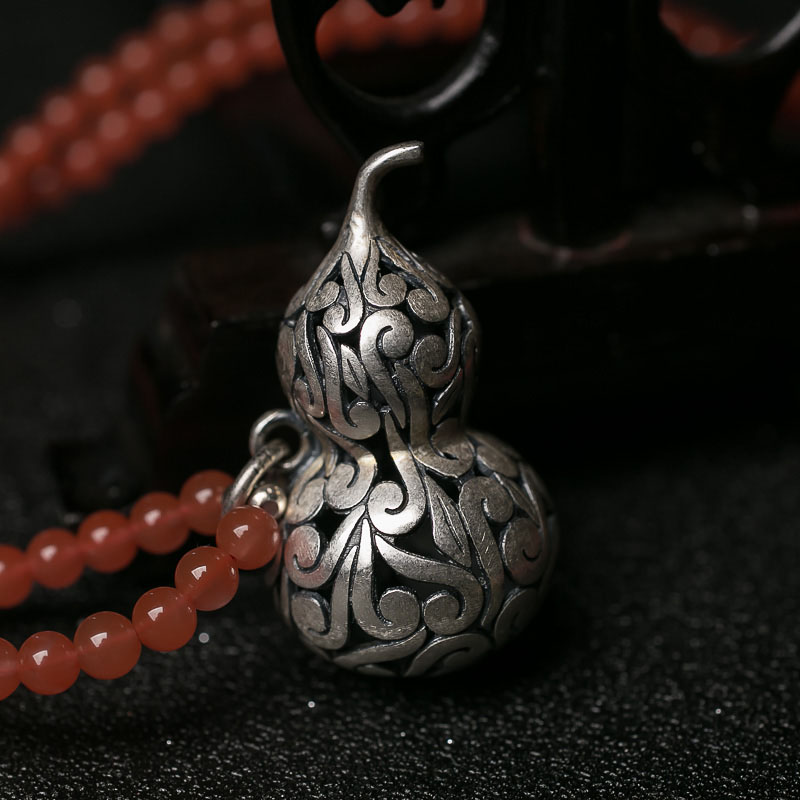 5mm四川樱桃红南红毛衣链-红掌柜