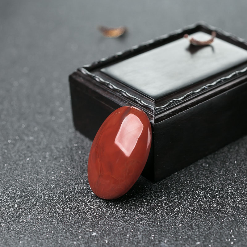 南红随形吊坠-红掌柜