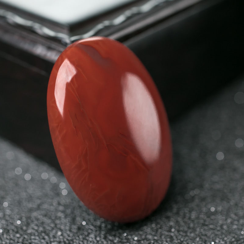 天然四川南红随形吊坠-红掌柜