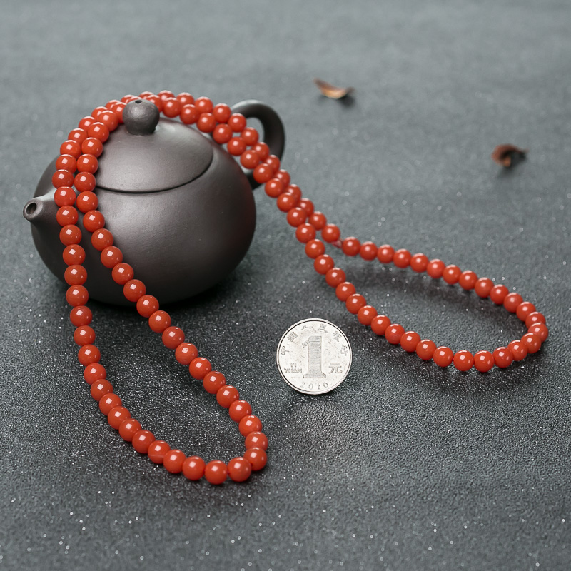 保山南红佛珠-红掌柜