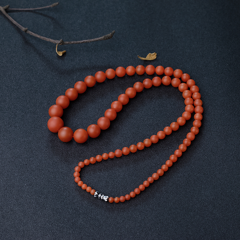 柿子红南红塔链-红掌柜