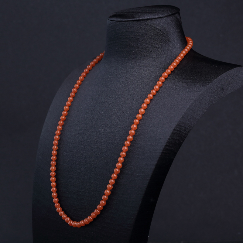 川料樱桃红南红珠链-红掌柜