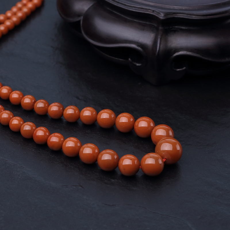 川料柿子红南红塔链-红掌柜