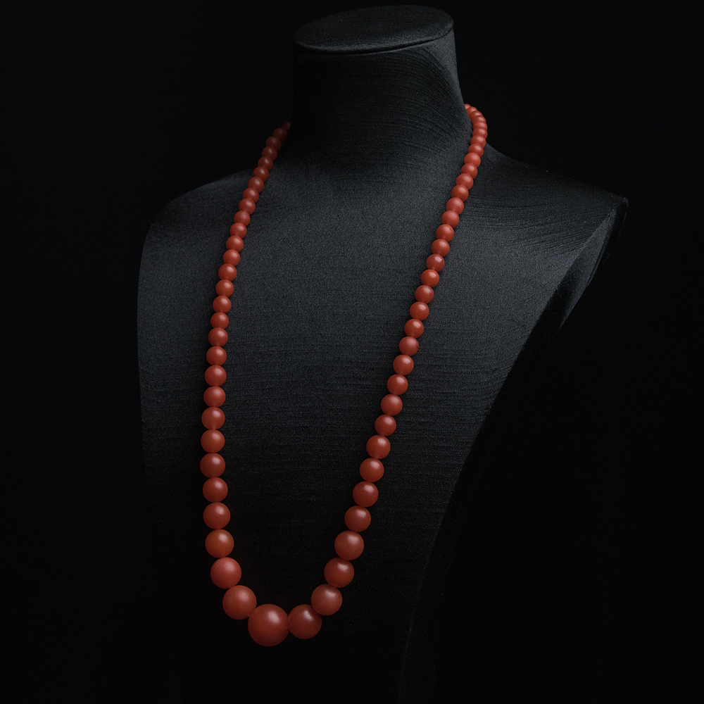 天然南红塔链-红掌柜