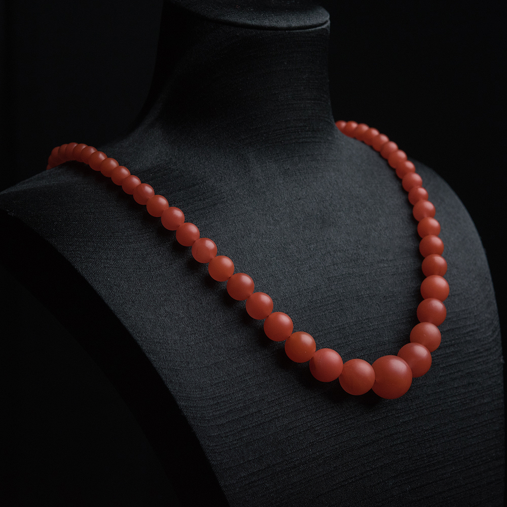 保山樱桃红南红塔链-红掌柜