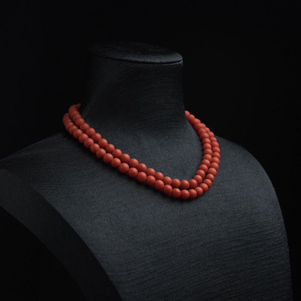 柿子红南红珠链－红掌柜