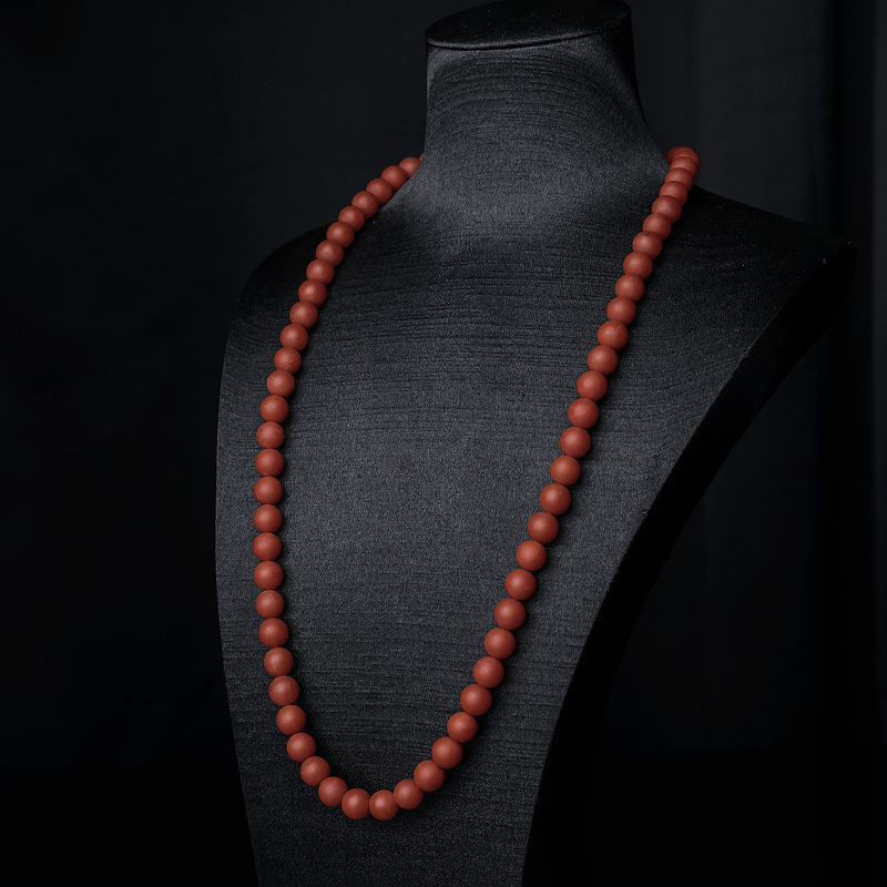 9mm南红珠链-红掌柜