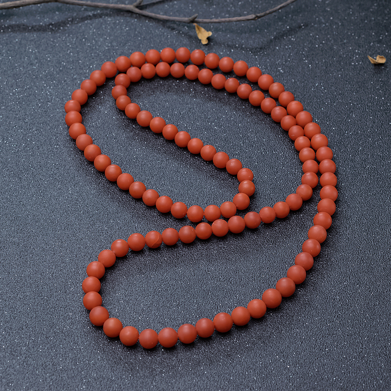 9mm南红108佛珠-红掌柜