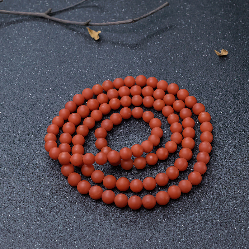 南红108佛珠-红掌柜