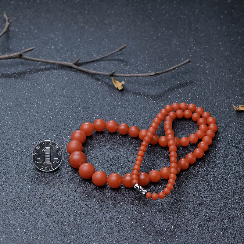 保山天然南红塔链-红掌柜