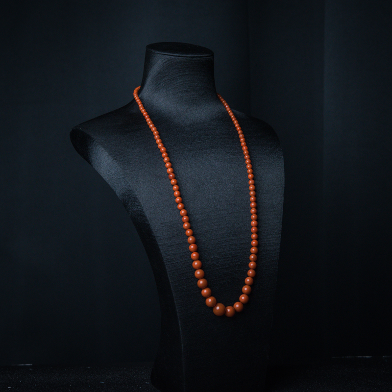 四川柿子红南红塔链-红掌柜