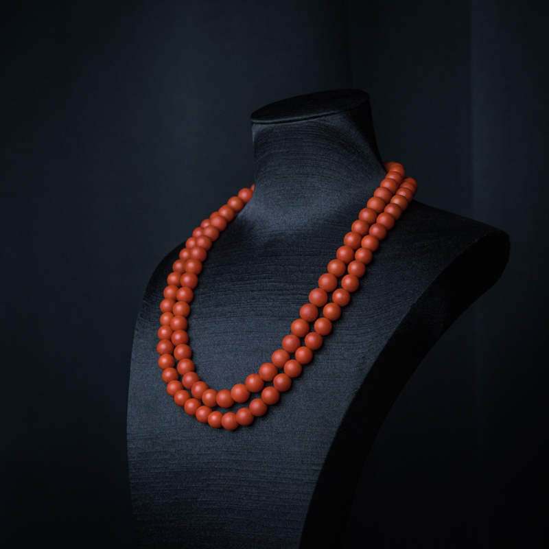 柿子红南红珠链-红掌柜