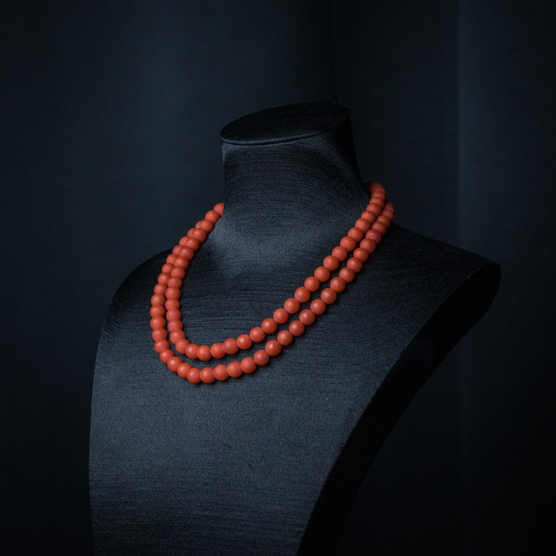 柿子红南红珠链-红掌柜