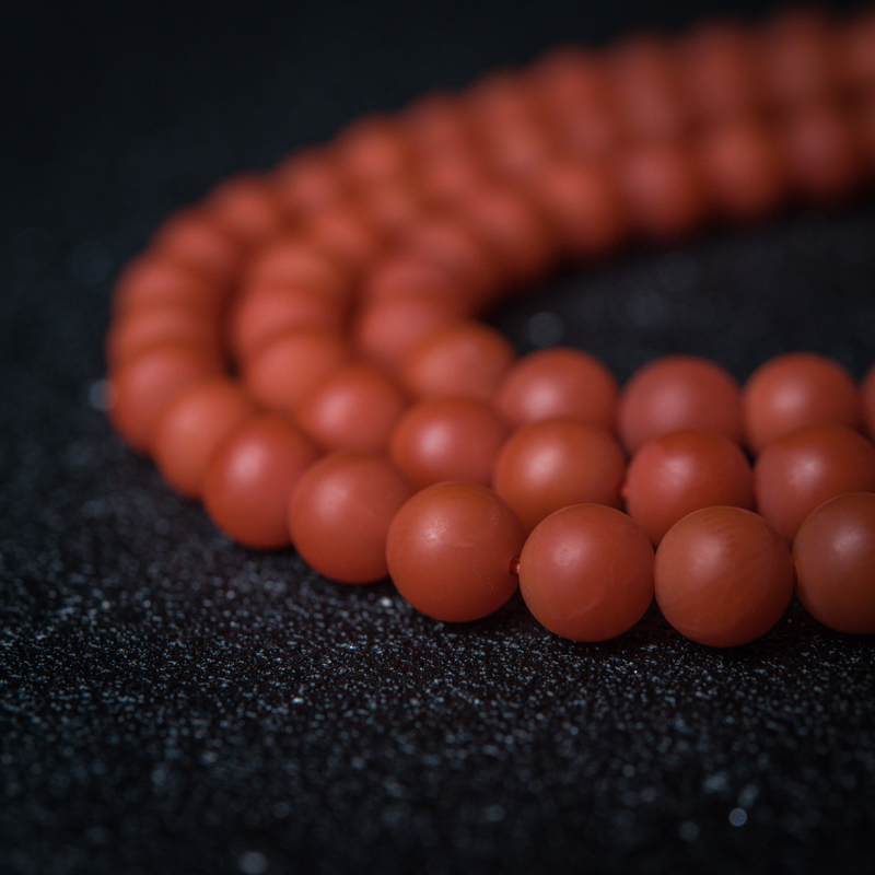 天然南红珠链-红掌柜