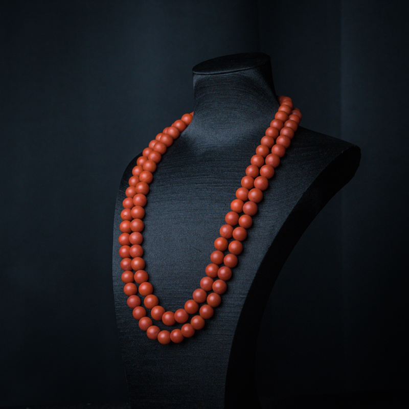 柿子红南红珠链-红掌柜