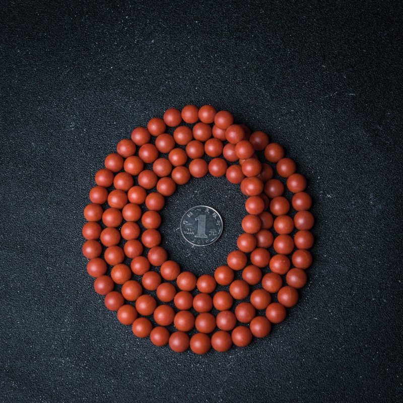 天然南红珠链-红掌柜