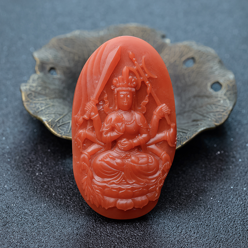 南红吊坠-红掌柜