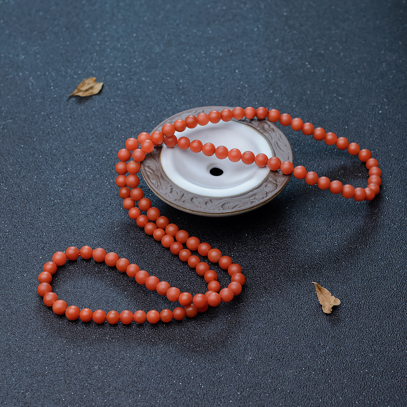 保山南红108佛珠-红掌柜