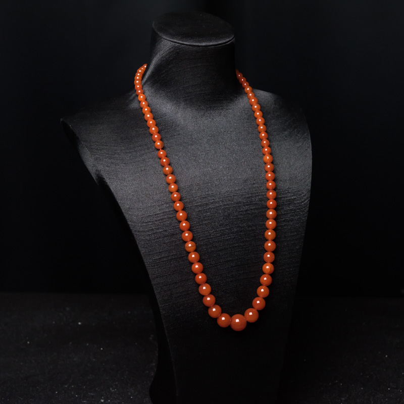 川料樱桃红南红塔链-红掌柜