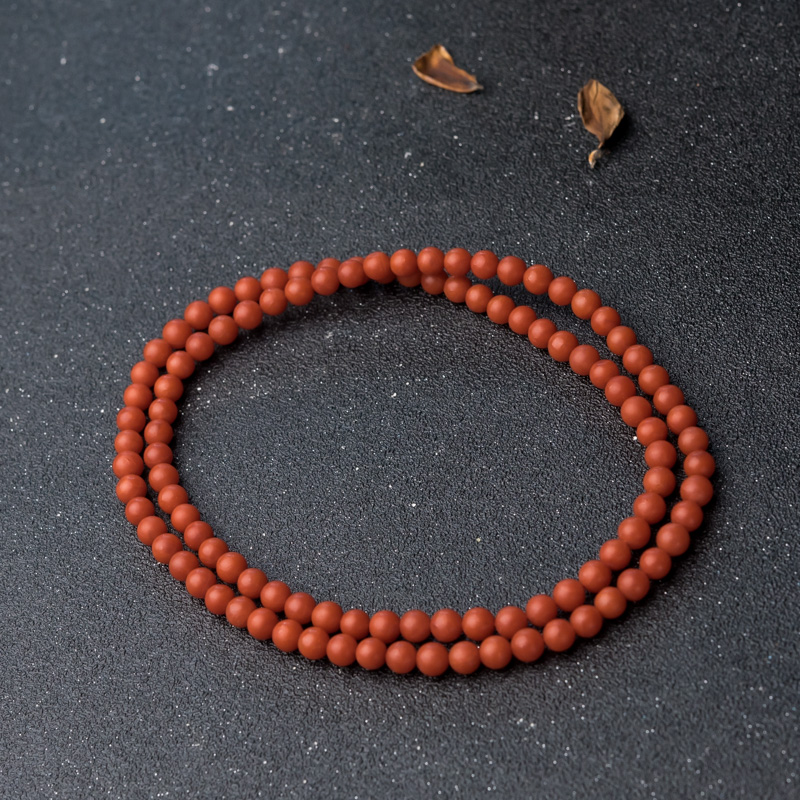 保山天然柿子红南红长链-红掌柜