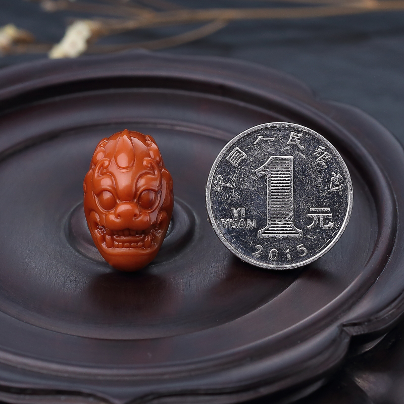 柿子红南红戒面-红掌柜