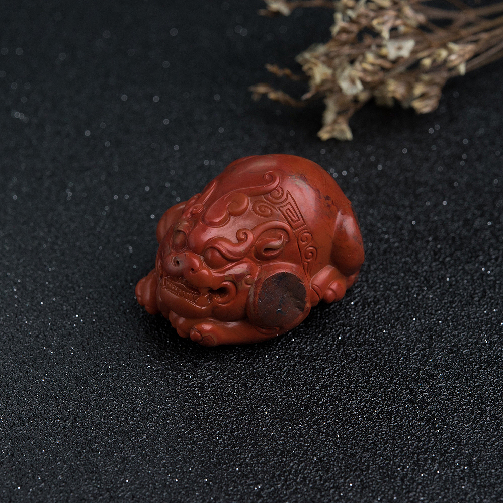 南红貔貅吊坠-红掌柜