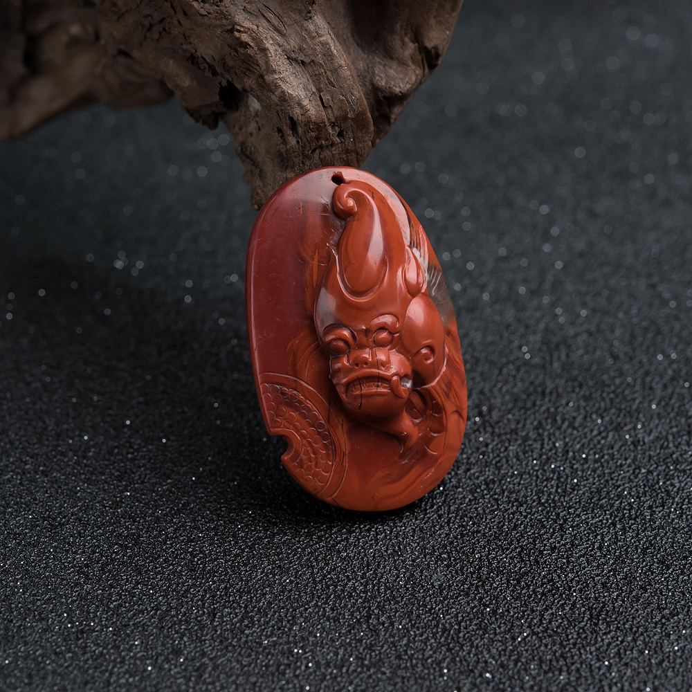 南红貔貅吊坠-红掌柜