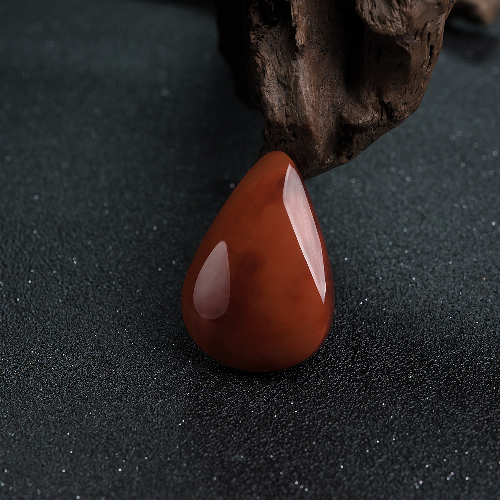 天然南红水滴吊坠-红掌柜