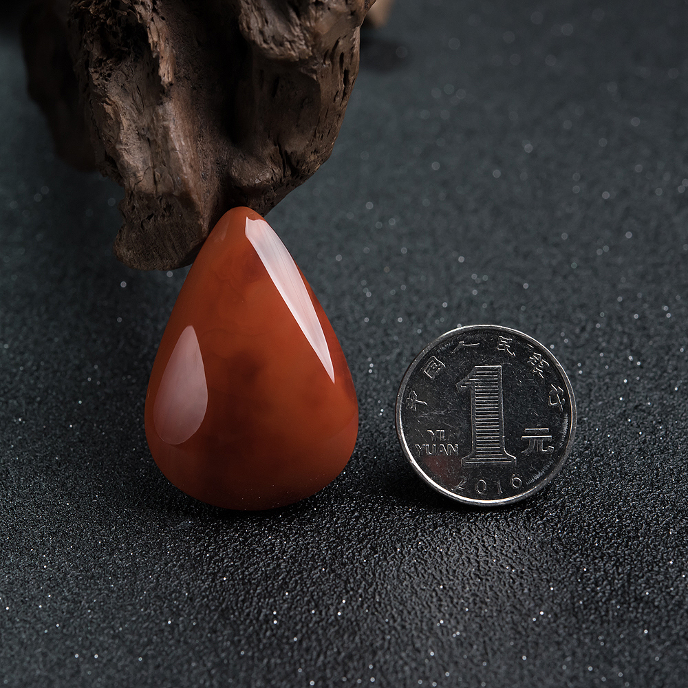 南红水滴挂坠-红掌柜