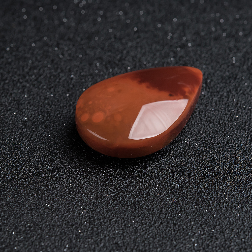 俏色南红水滴挂坠-红掌柜