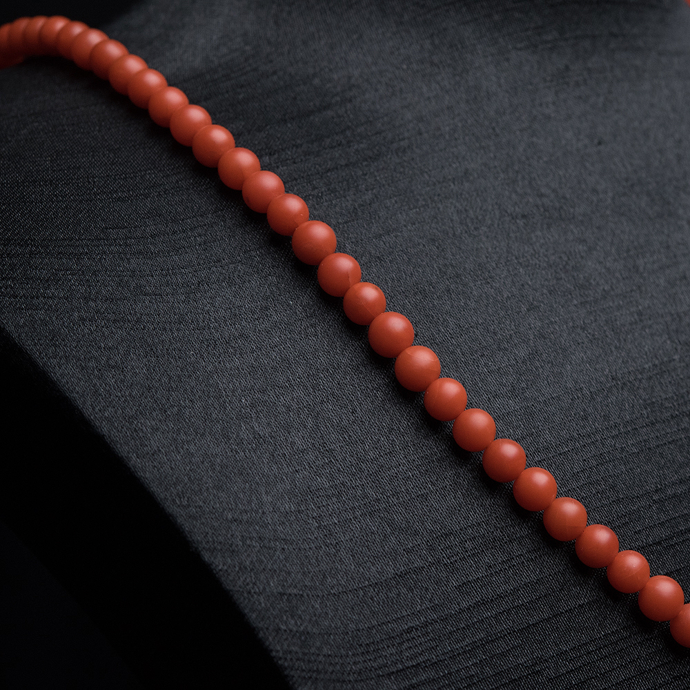 天然南红108佛珠-红掌柜