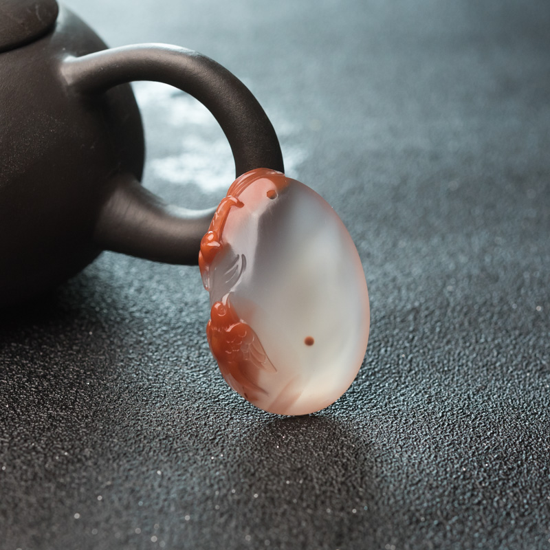 冻料南红吊坠-红掌柜