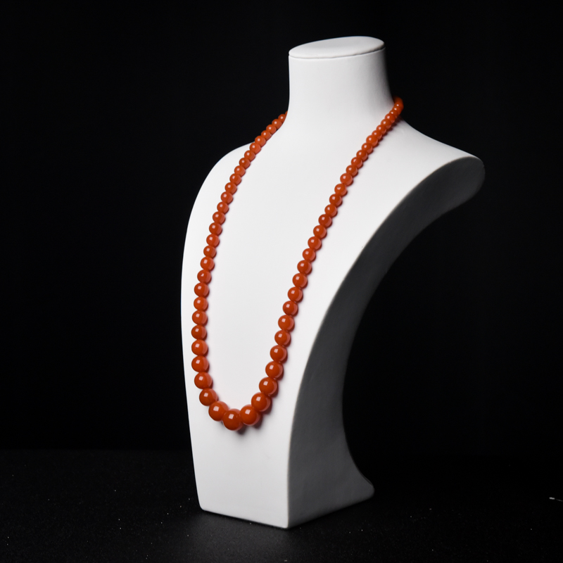 天然樱桃红南红塔链-红掌柜