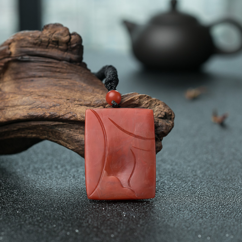 保山南红富足吊坠-红掌柜