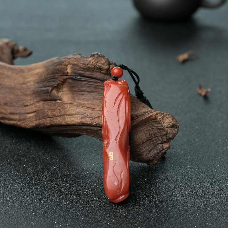 南红旺财吊坠-红掌柜