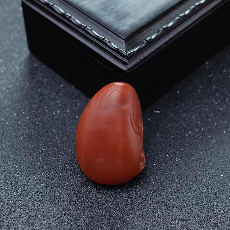 云南保山天然南红貔貅吊坠-红掌柜