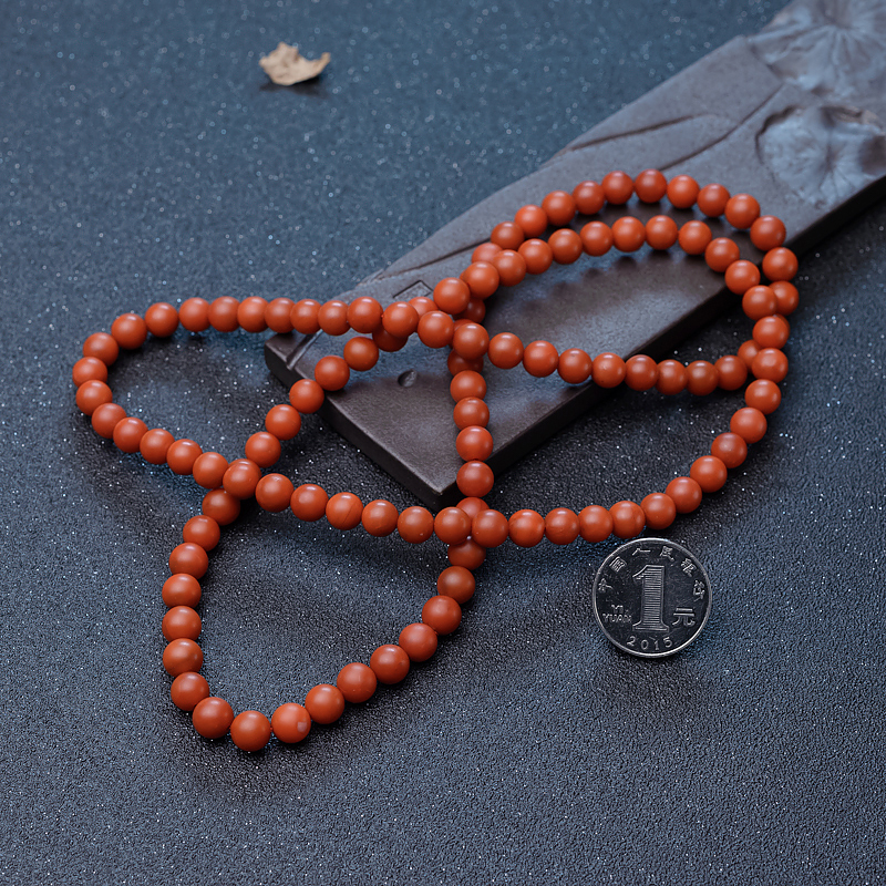 柿子红南红佛珠-红掌柜