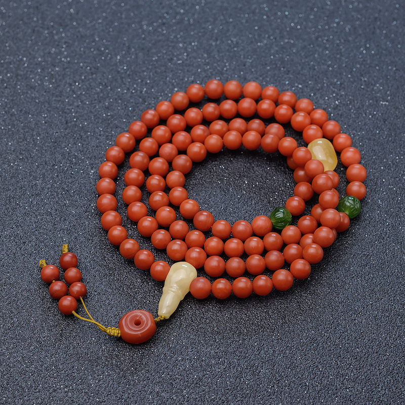 南红佛珠-红掌柜