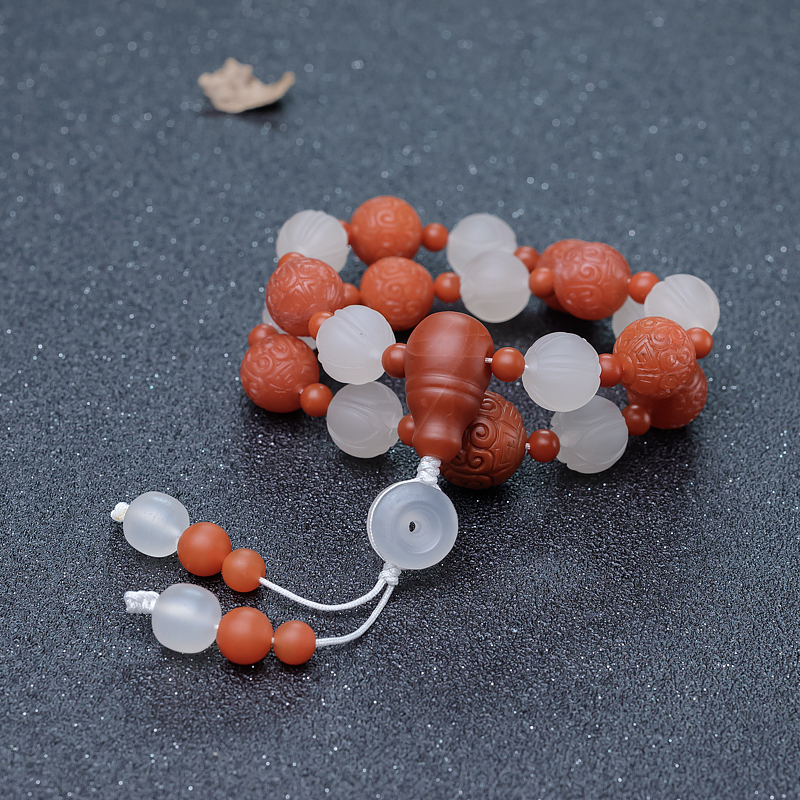 保山天然南红手持-红掌柜