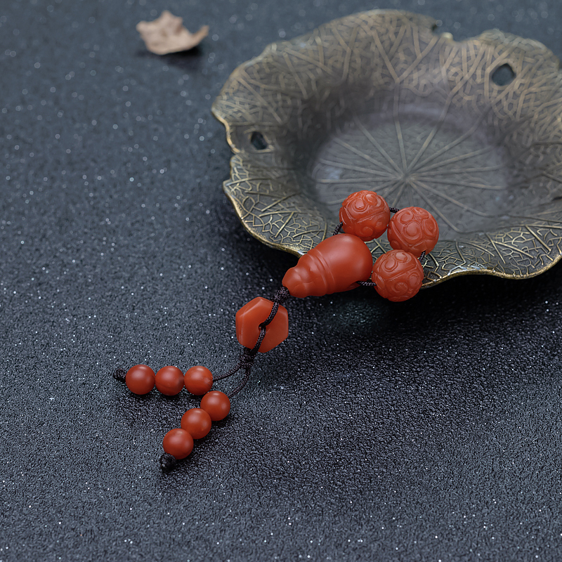 柿子红南红配件套装-红掌柜