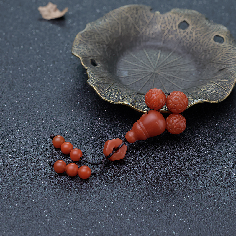 柿子红南红配件套装-红掌柜