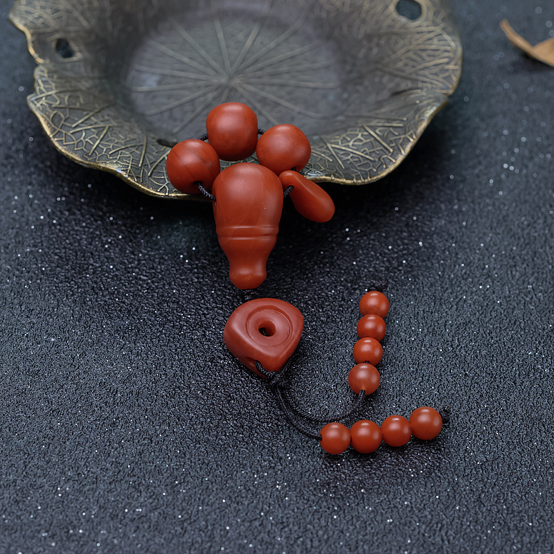 柿子红南红套装-红掌柜