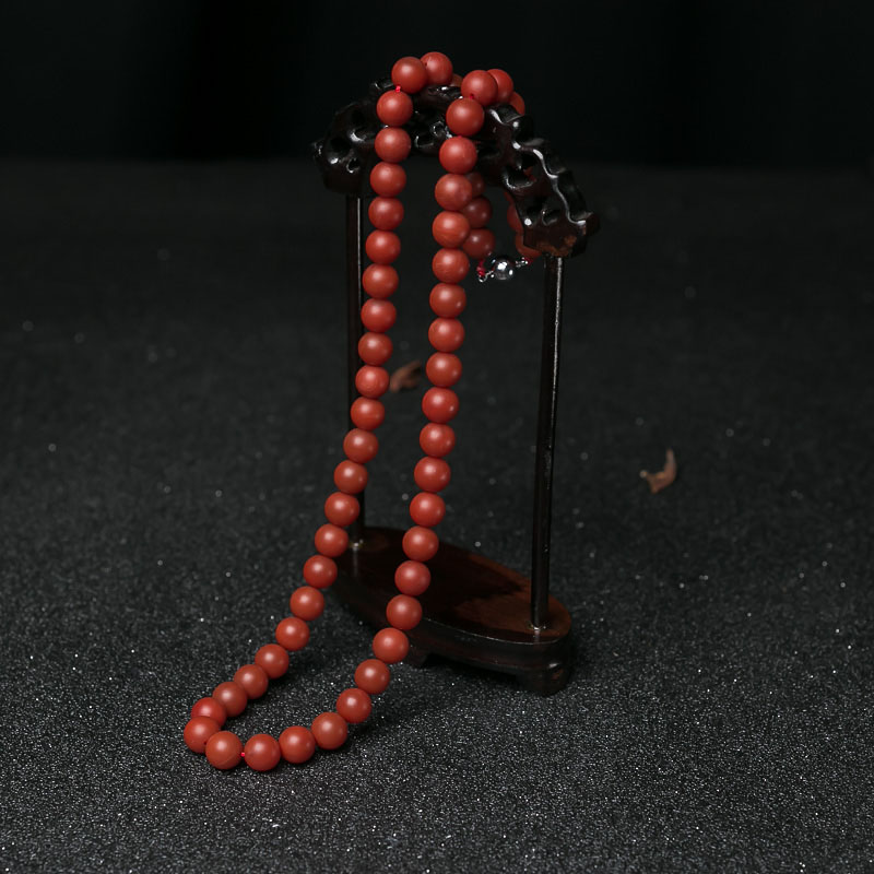 柿子红南红项链-红掌柜