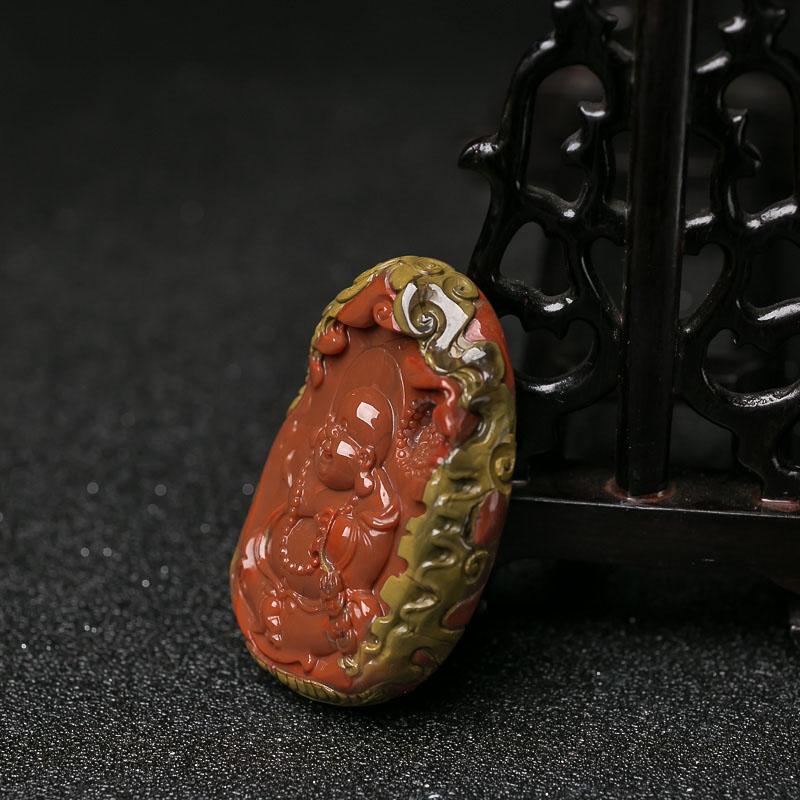 南红佛吊坠-红掌柜