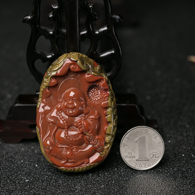 川料南红佛吊坠-红掌柜