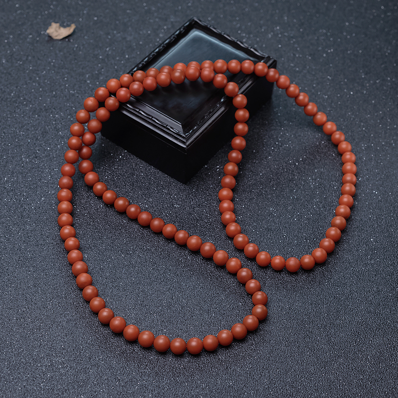 南红108佛珠-红掌柜