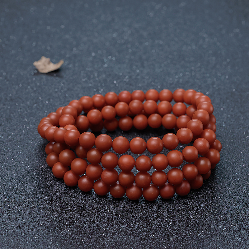 柿子红南红佛珠-红掌柜