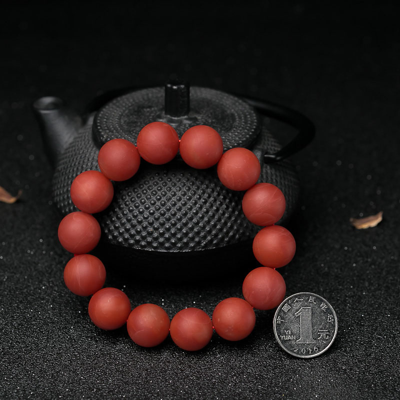 天然南红手串-红掌柜