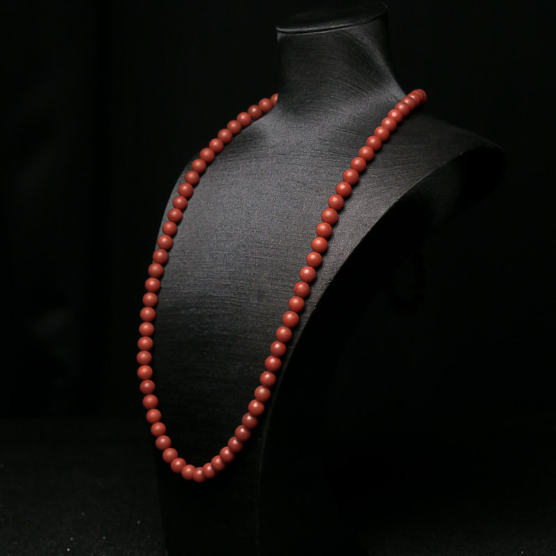 柿子红南红108佛珠-红掌柜